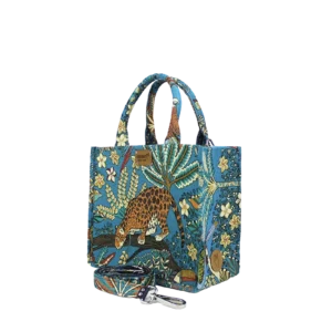 Cabas NOUVEAU MONDE Bleu - Medium
